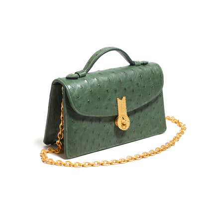 QUEEN ALTROVE OSTRICH GREEN MTO