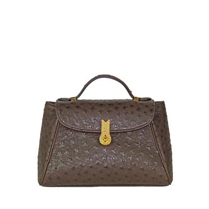 QUEEN MINI MUM OSTRICH CHOCOLATE