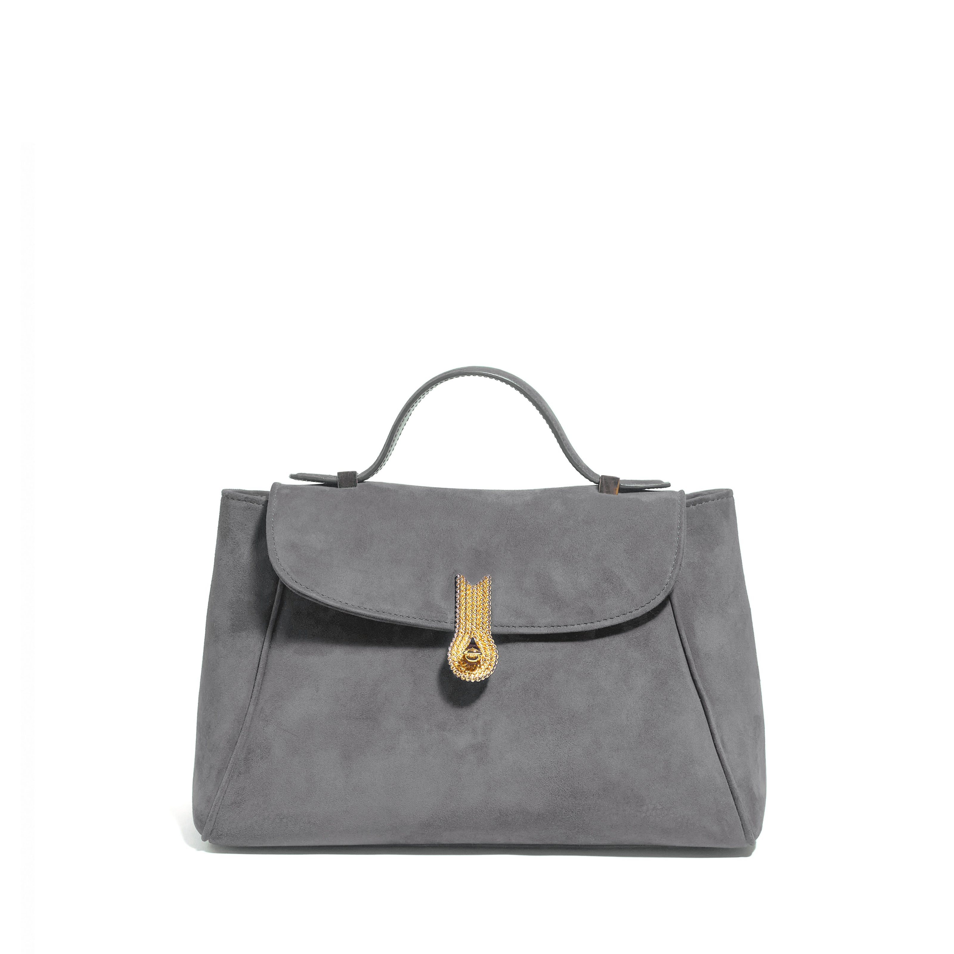 QUEEN MINI MUM SUEDE GREY
