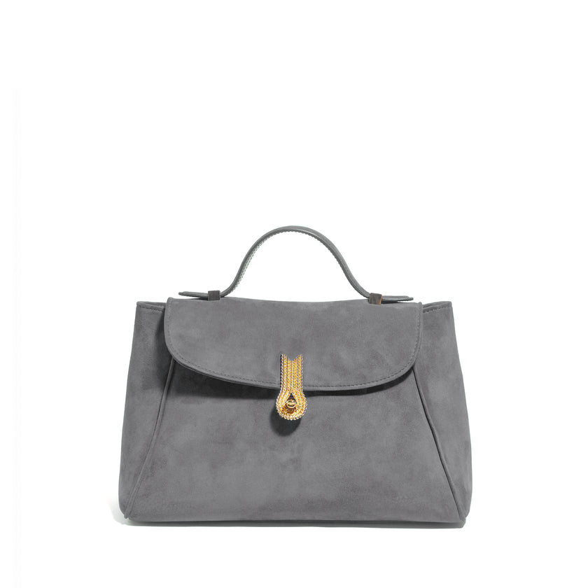 QUEEN MINI MUM SUEDE GREY