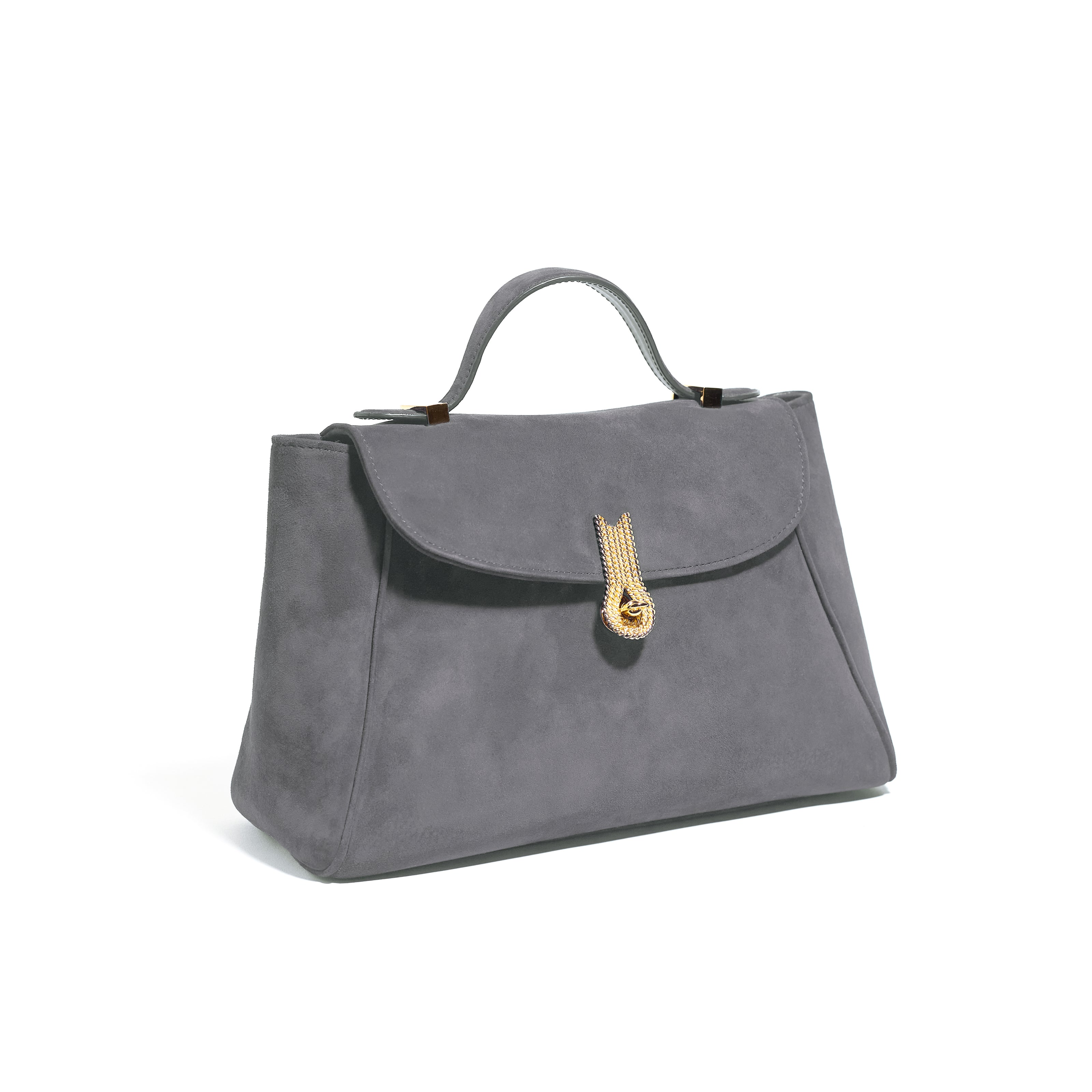 QUEEN MINI MUM SUEDE GREY