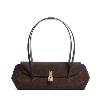 QUEEN PIERA SUEDE CIOCCOLATO