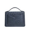 QUEEN ALTROVE BIG OSTRICH NAVY/GUNMETAL