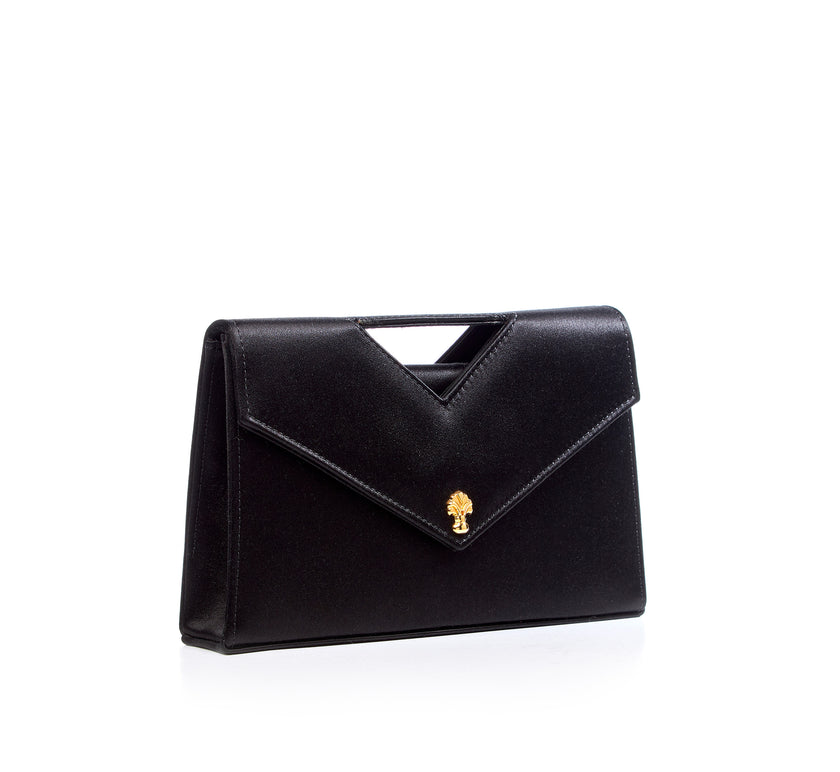 CAROLINA POCHETTE SATIN BLACK