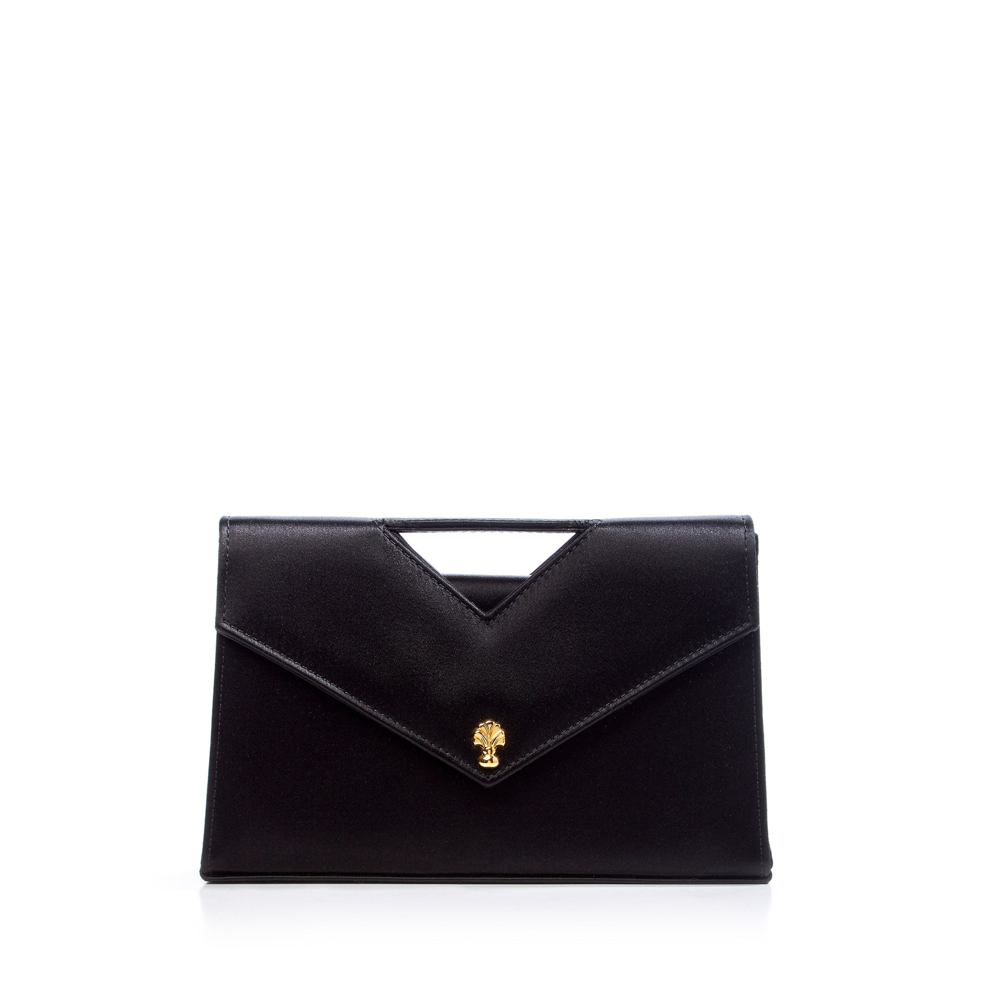 CAROLINA POCHETTE SATIN BLACK 🌸