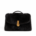 QUEEN ALTROVE MINK & SUEDE BLACK
