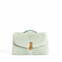 QUEEN ALTROVE CROCO & MINK MILKMINT MTO Delivery 60 working days