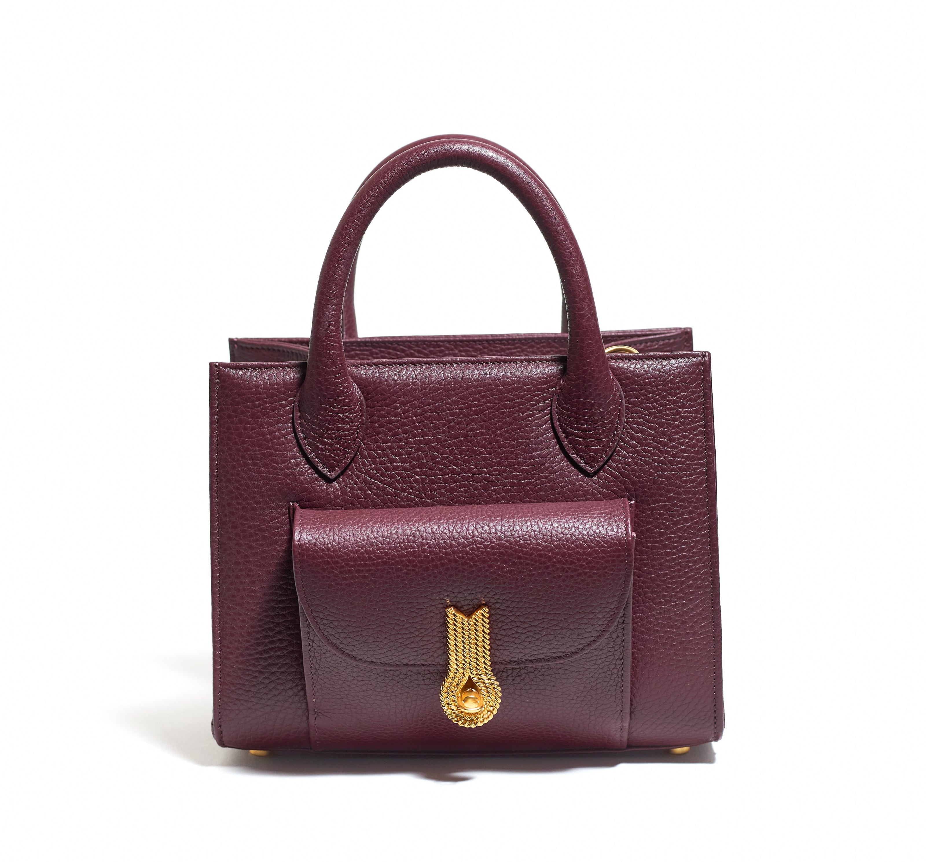 QUEEN TOTE MINI GRAINED BDX