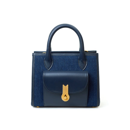 QUEEN TOTE MINI JEANS NAVY