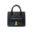 QUEEN TOTE MINI GRAINED BLACK  MTO Delivery in 40/60 days