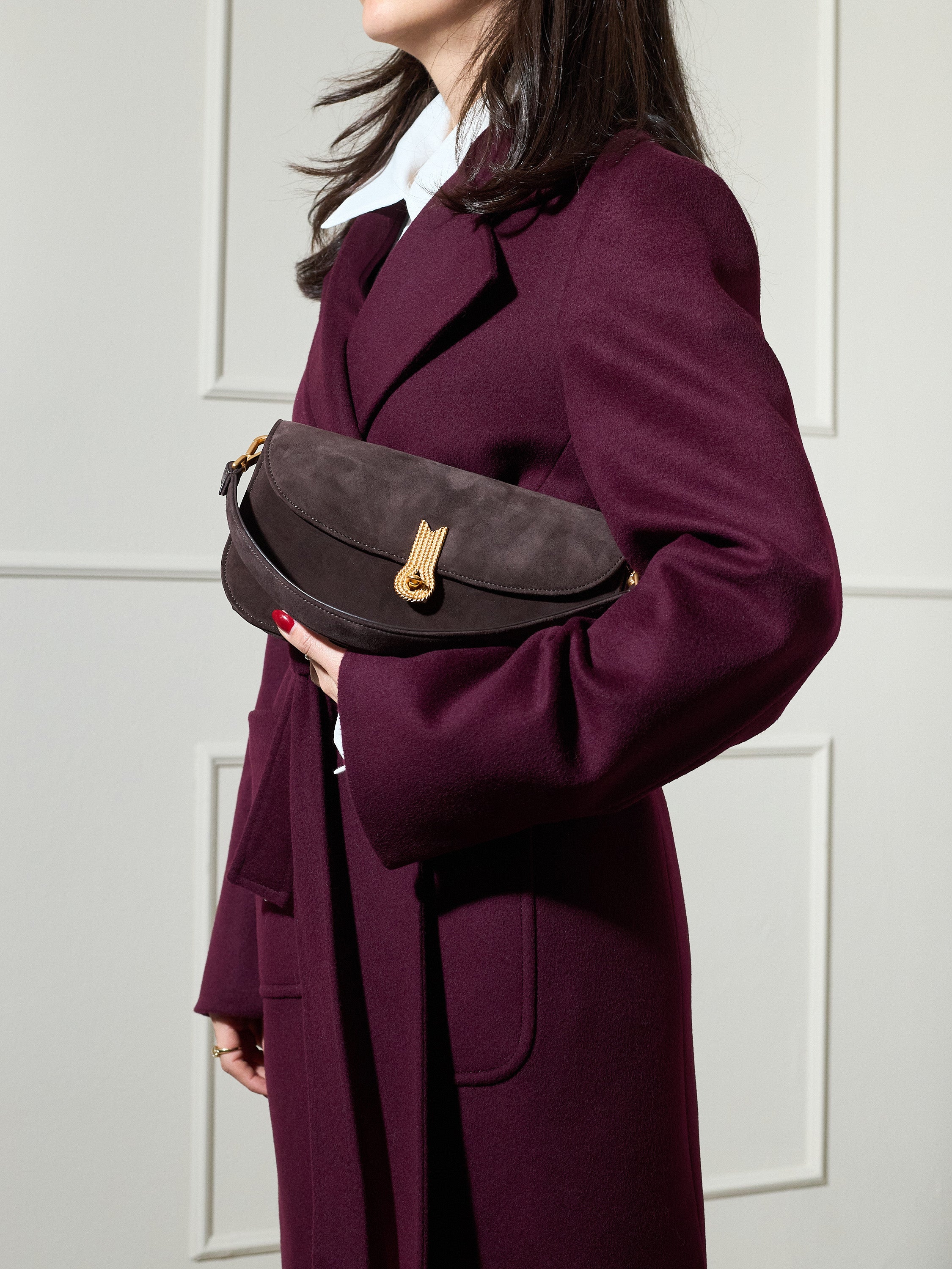 CACCIATORA LONG SUEDE CHOCCOLATE