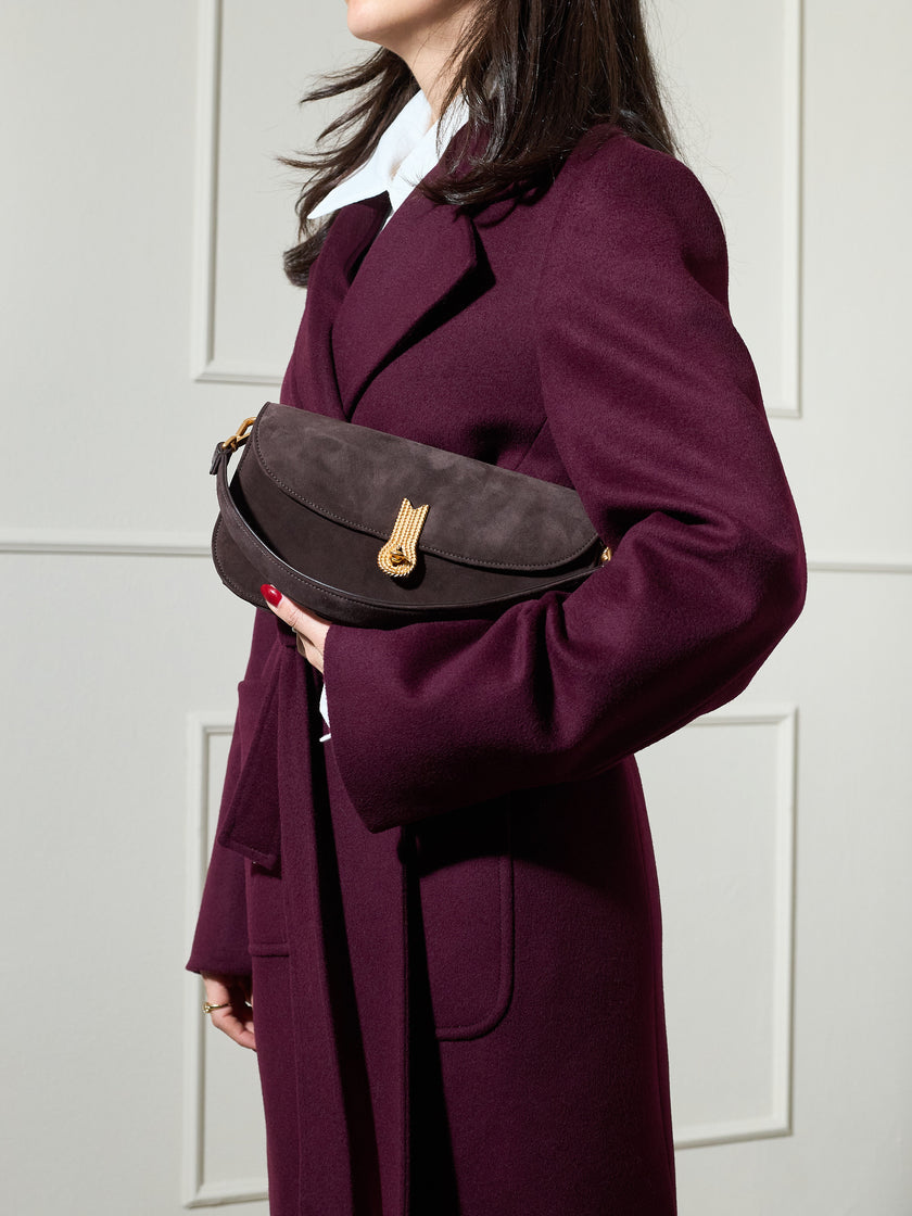 CACCIATORA LONG SUEDE CHOCOLATE