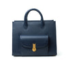 QUEEN TOTE GRAINED BLUE  MTO Delivery in 40/60 days