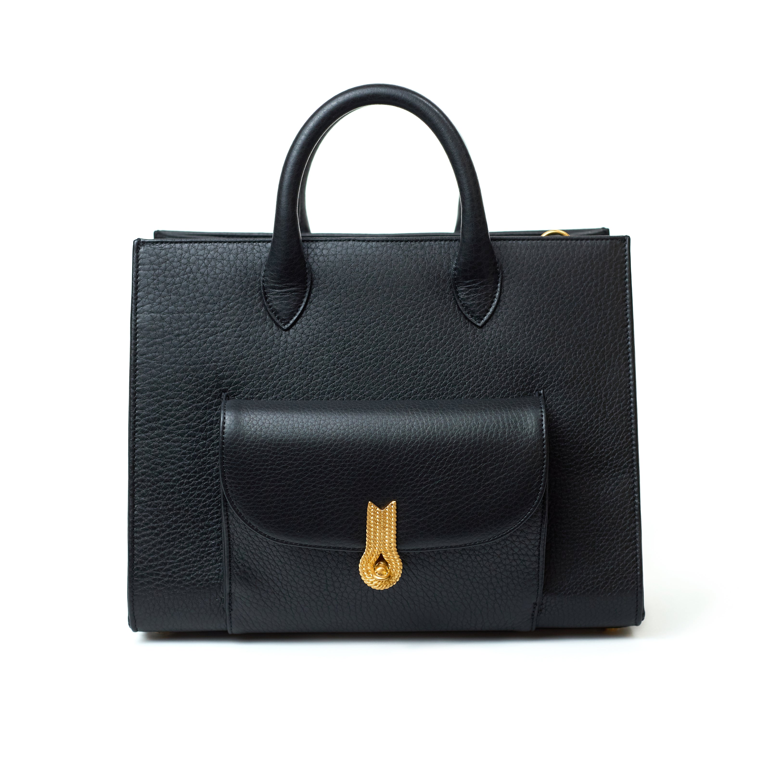 QUEEN TOTE GRAINED BLACK