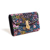 QUEEN MID CANVAS BLACK / FIORI MULTI