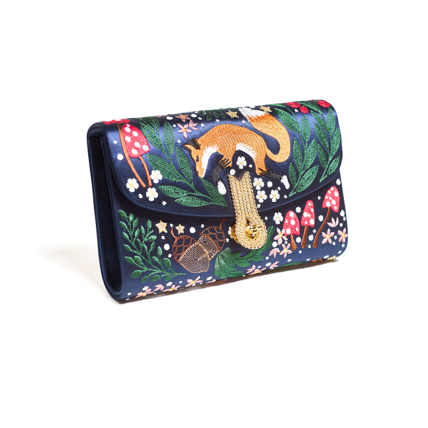 QUEEN MID FORESTA INCANTATA NAVY