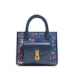QUEEN TOTE MINI JEANS FIORI