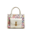 QUEEN TOTE MINI CANVAS FIORI