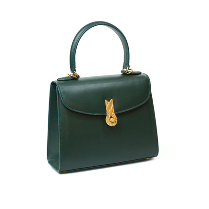 QUEEN HANDBAG POCKET GREEN MTO - Delivery 60 working days
