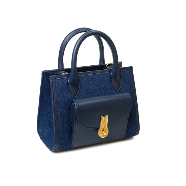 QUEEN TOTE MINI JEANS NAVY