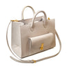 QUEEN TOTE CROCO MATTE TAUPE MTO MTO Delivery in 40/60 days