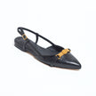 QUEEN FLAT CROCO PRINT BLACK