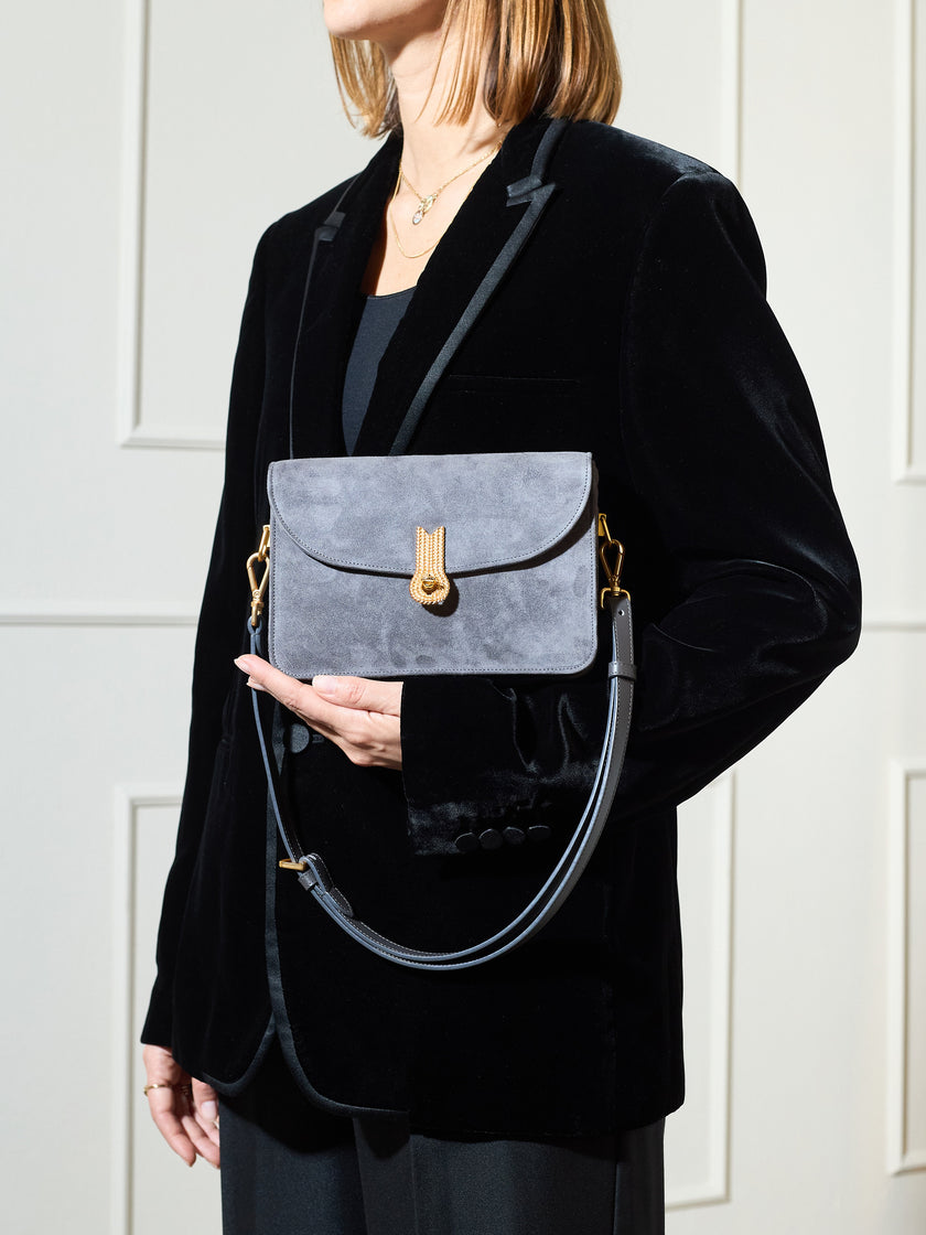 QUEEN VERA SUEDE GREY