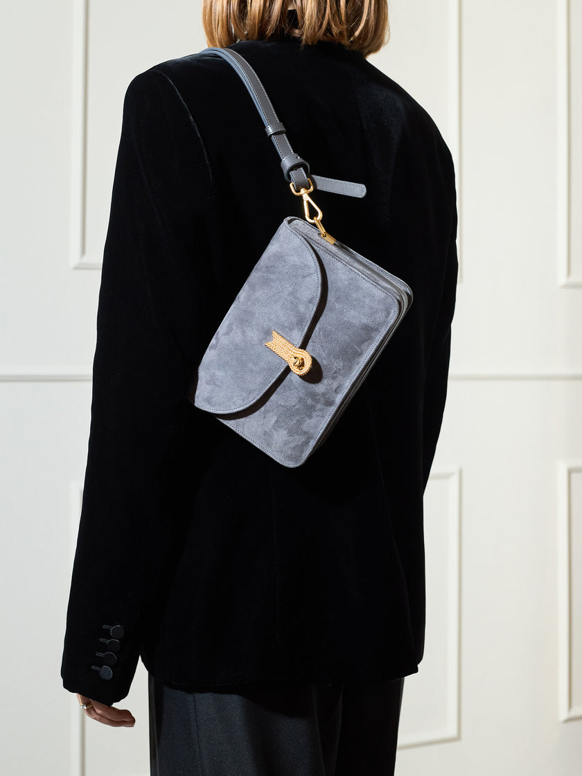 QUEEN VERA SUEDE GREY