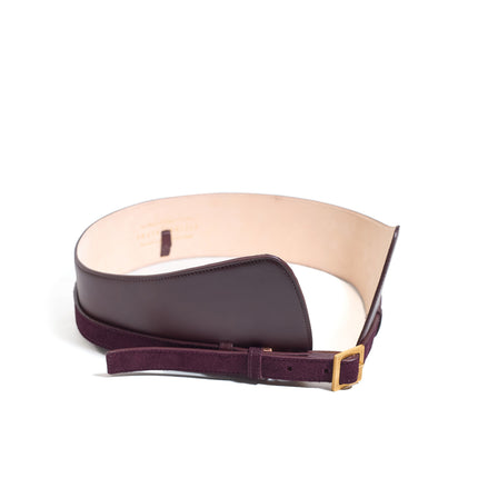 BUCKLE CORSET BELT OXBLOOD