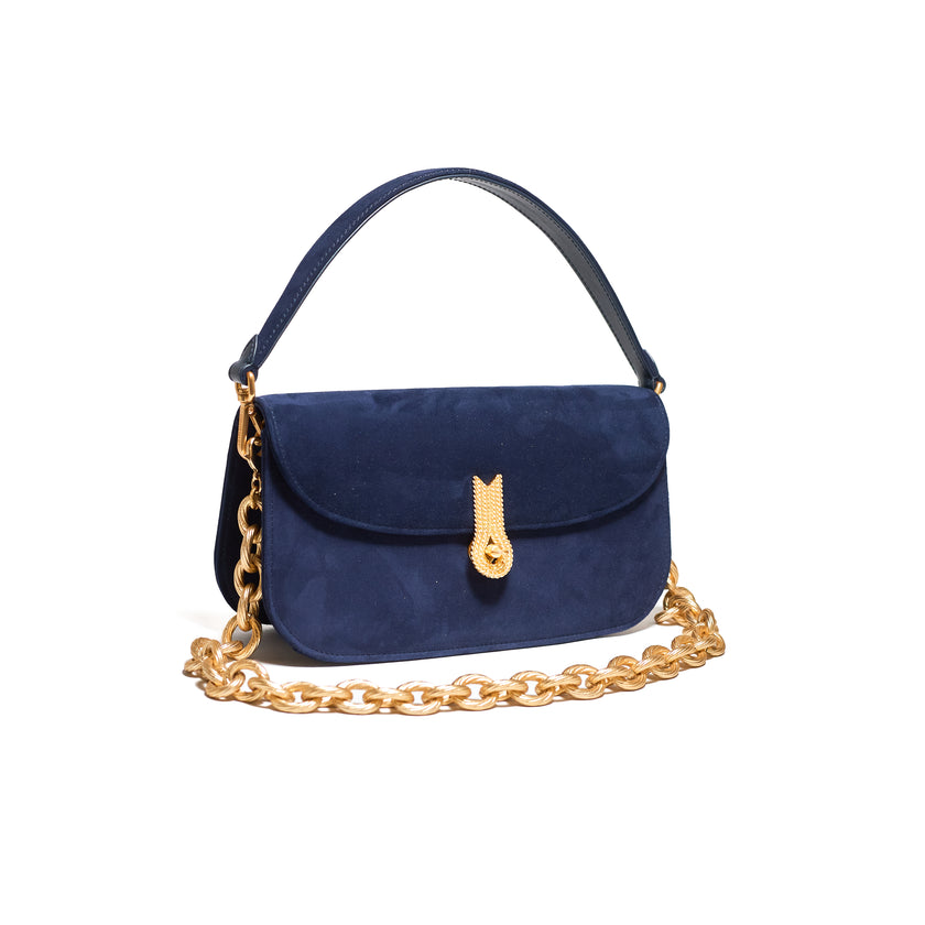 CACCIATORA LONG SUEDE BLUE