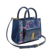QUEEN TOTE MINI JEANS FIORI