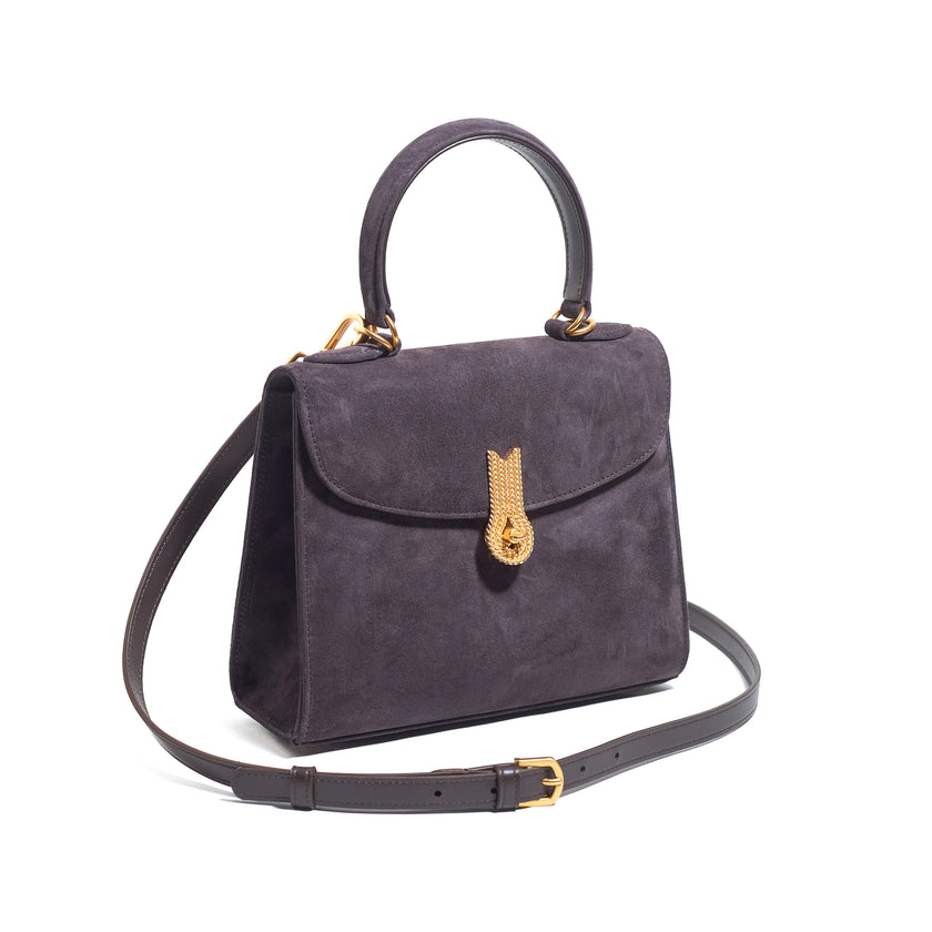 QUEEN HANDBAG POCKET SUEDE VAN DYCK
