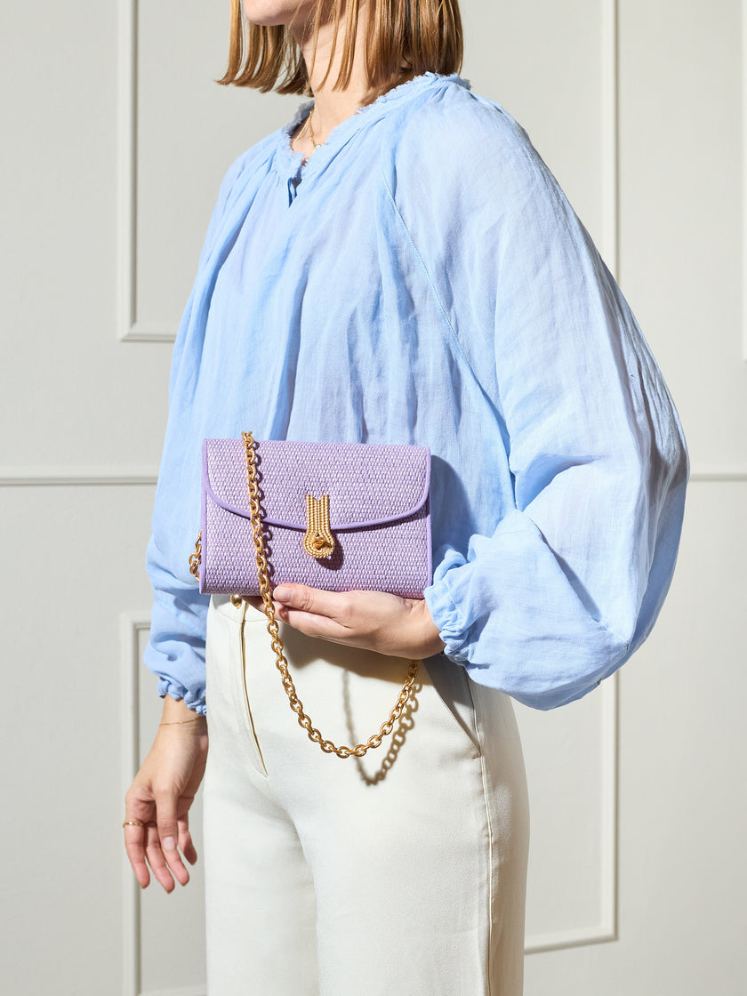 QUEEN MID STRAW LILAC