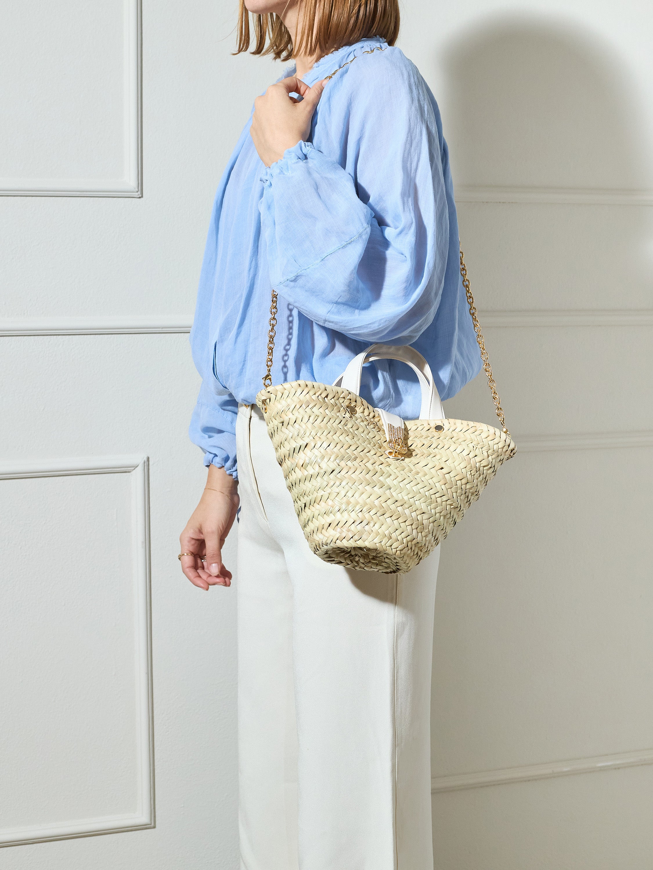 QUEEN BASKET MINI IVORY