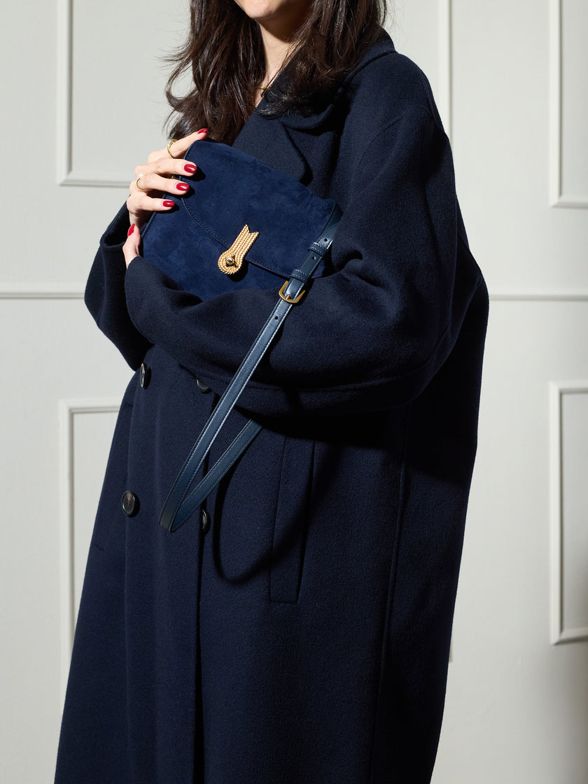 QUEEN VERA SUEDE NAVY