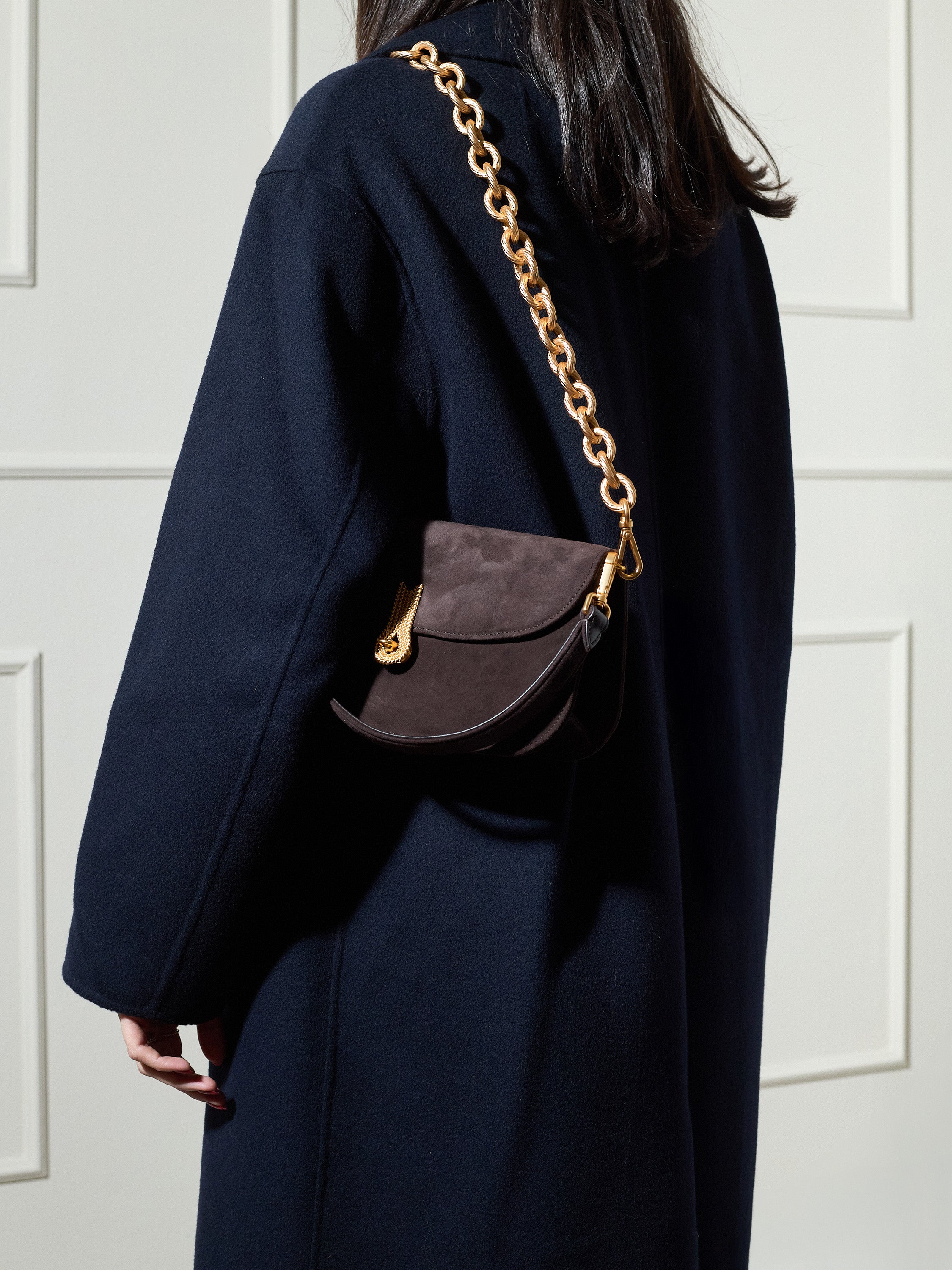 CACCIATORA LONG SUEDE CHOCCOLATE