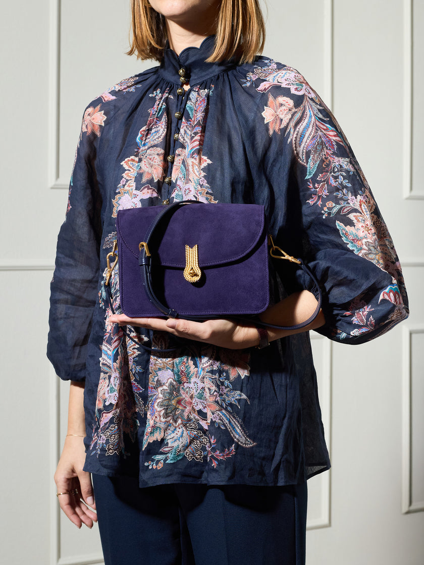 QUEEN VERA SUEDE VIOLET