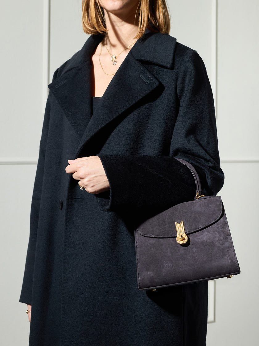 QUEEN HANDBAG POCKET SUEDE VAN DYCK