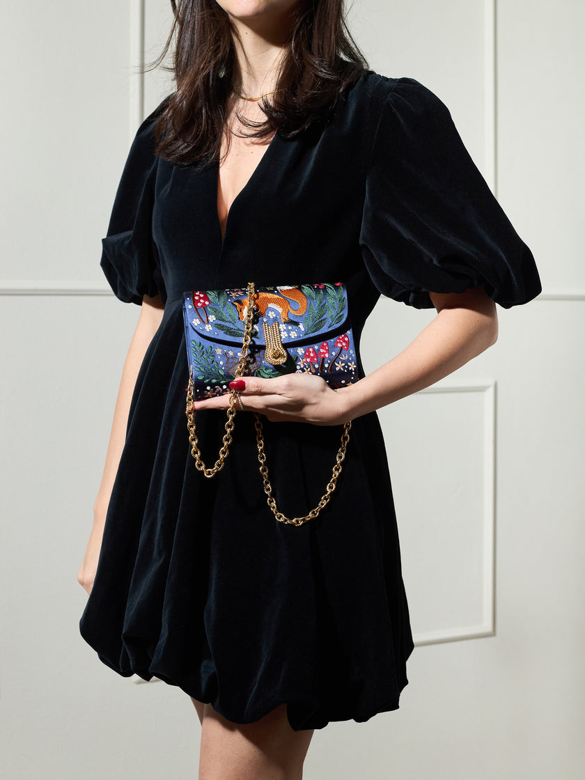 QUEEN MID FORESTA INCANTATA NAVY