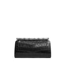 BAMBOO CLUTCH CROCO BLACK