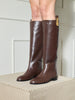 QUEEN BOOTS CHOCOLATE