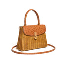 QUEEN RATTAN OSTRICH COGNAC