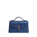 QUEEN ALTROVE OSTRICH METALLIC BLUE