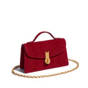 QUEEN ALTROVE LIZARD RUBY SUEDE