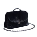 QUEEN ALTROVE CROCO & MINK BLACK