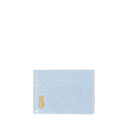 CARD HOLDER PRINTED CROCO CIELO