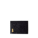 CARD HOLDER PRINTED CROCO BLACK