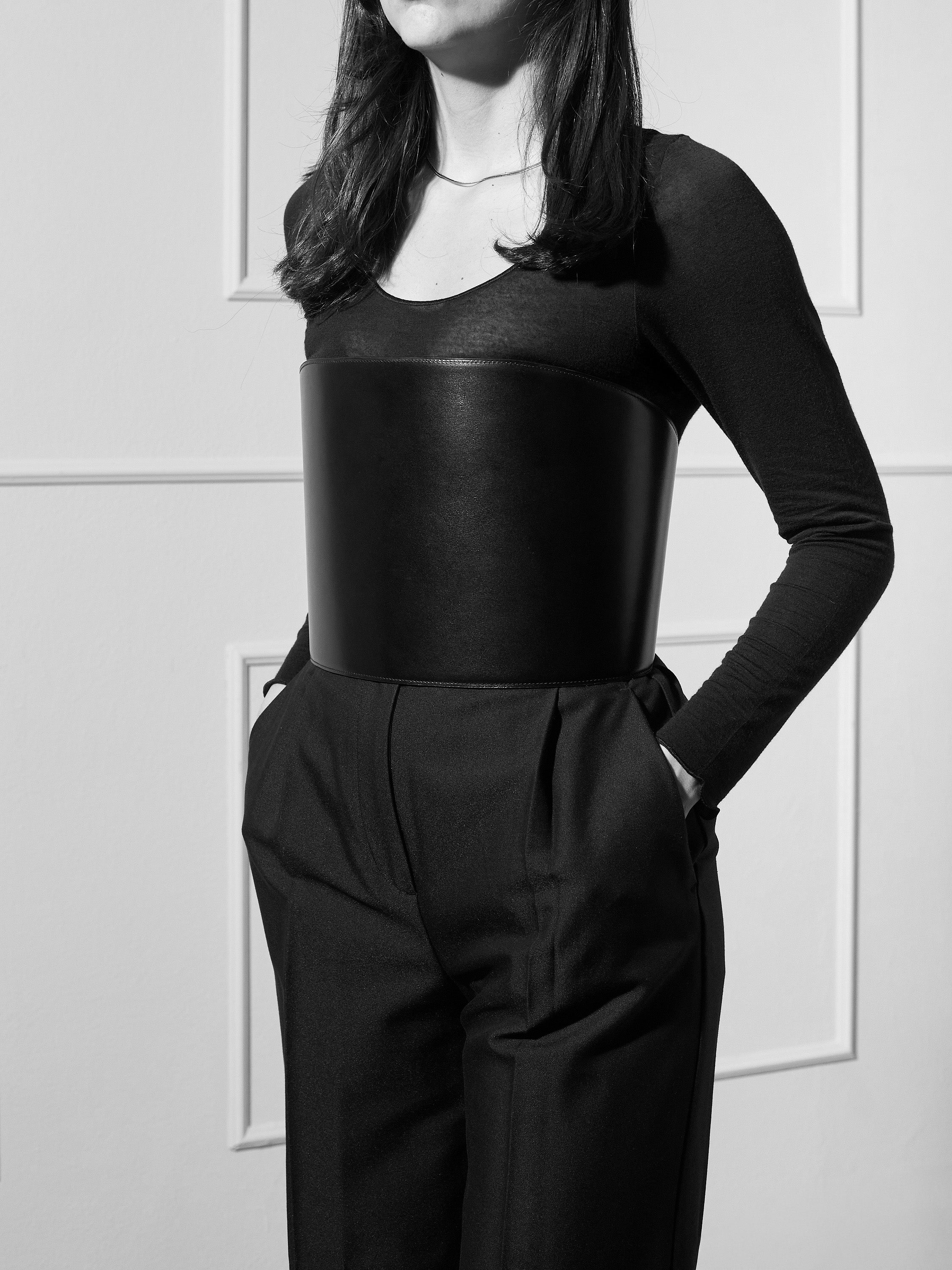 QUEEN CORSET BELT OXBLOOD