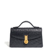 QUEEN ALTROVE OSTRICH BLACK MTO - Delivery 40 working days