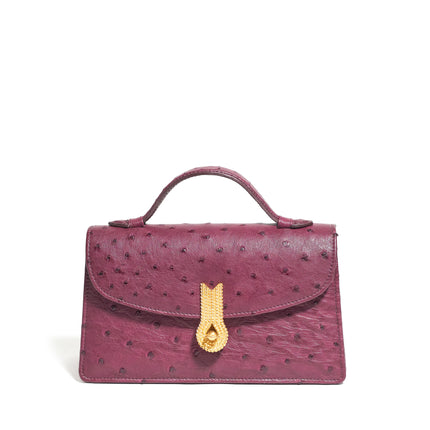 QUEEN ALTROVE OSTRICH LAMPONE MTO - Delivery 40 working days